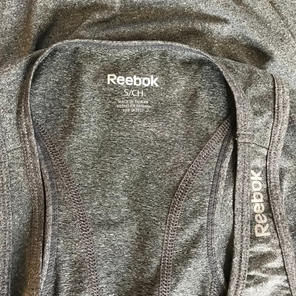 REEBOK Racerback Tank Top | Gray | Small - Picture 6 of 7